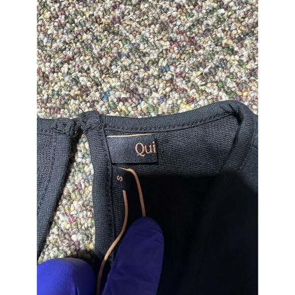 Quince Women’s Black French Terry Modal Jumpsuit sz S NWT Sleeveless V-neck - Picture 4 of 10